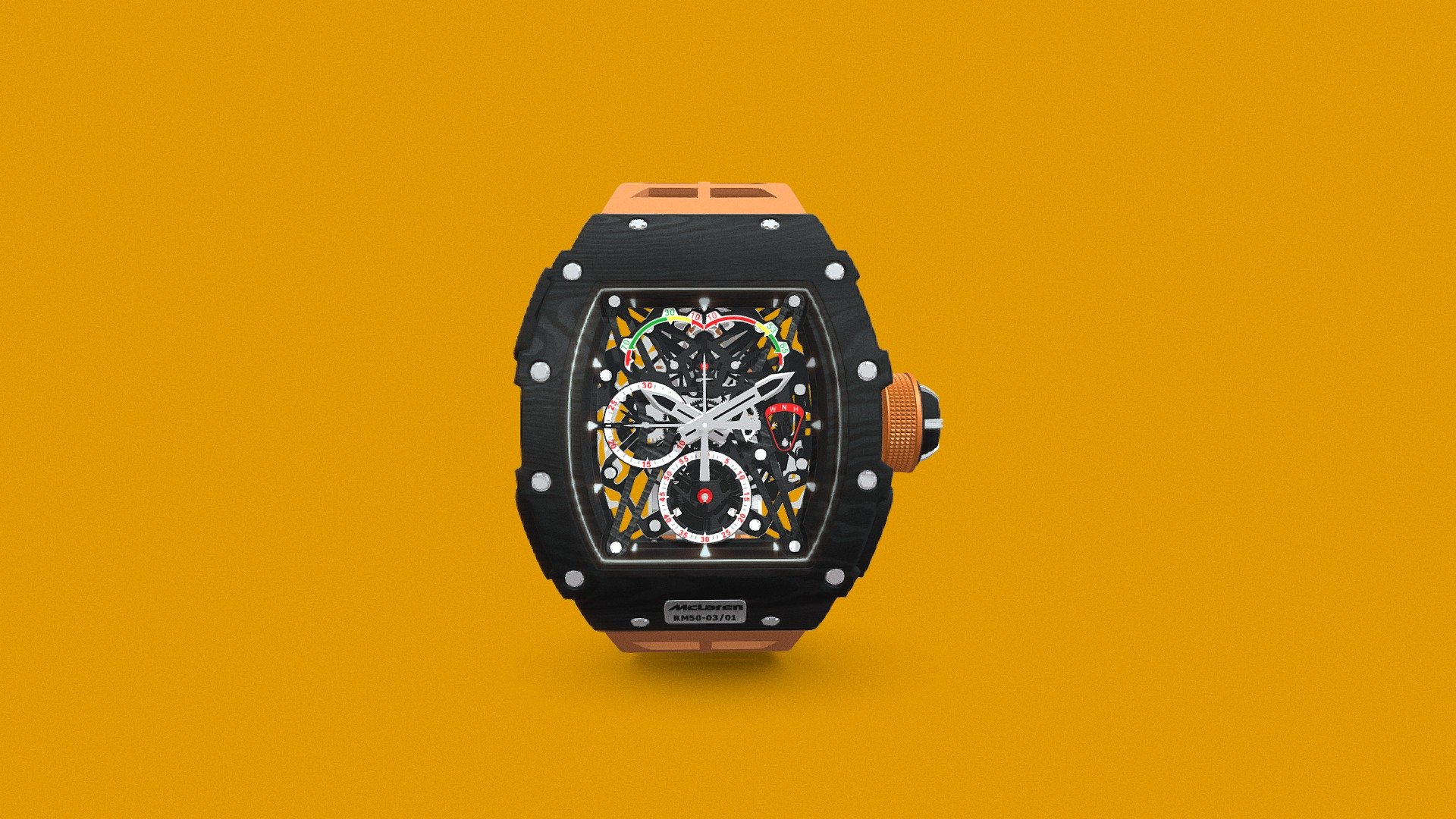 Decimated Richard Mille for Sketchfab 3d model