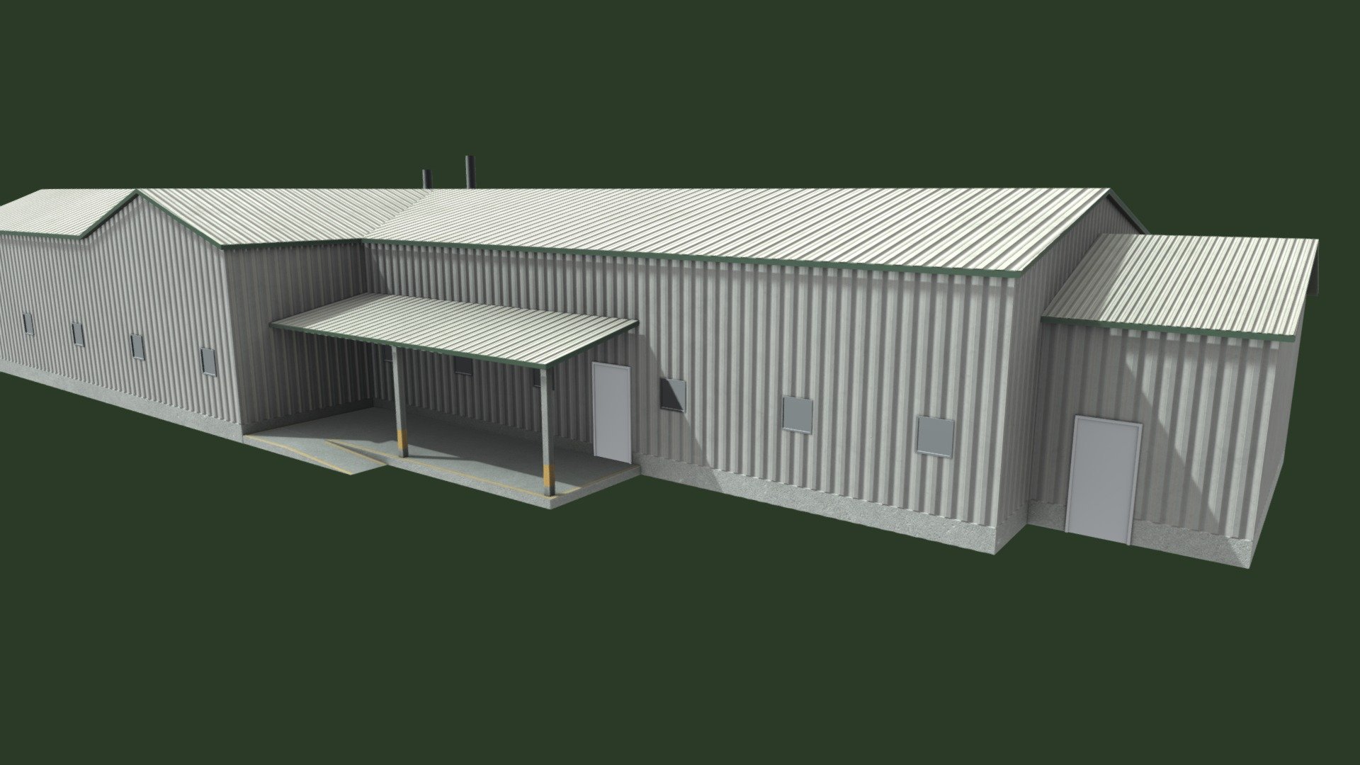 Canadian Generic Shed 5 3d model