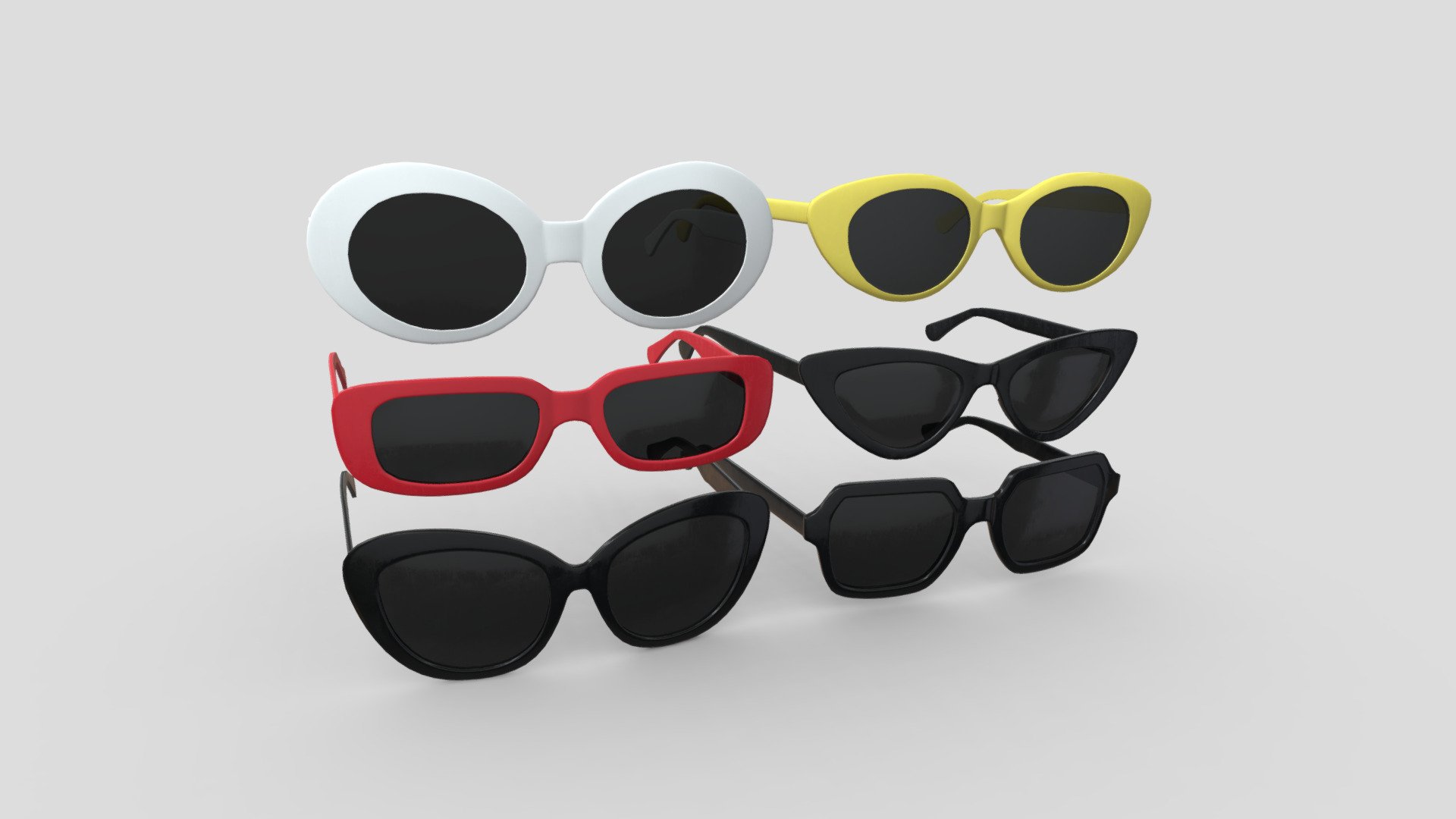 Sunglasses Pack 3d model