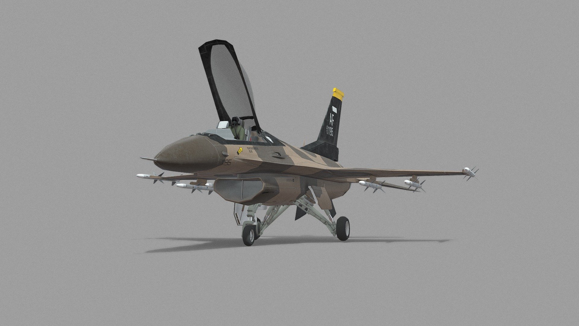 F-16 | Desert Camo Livery 3d model