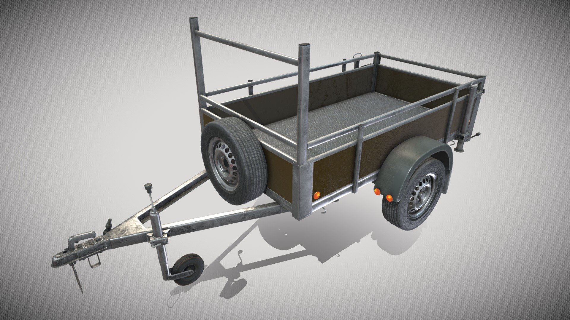 Trailer 200x110 cm 750 kg 3d model