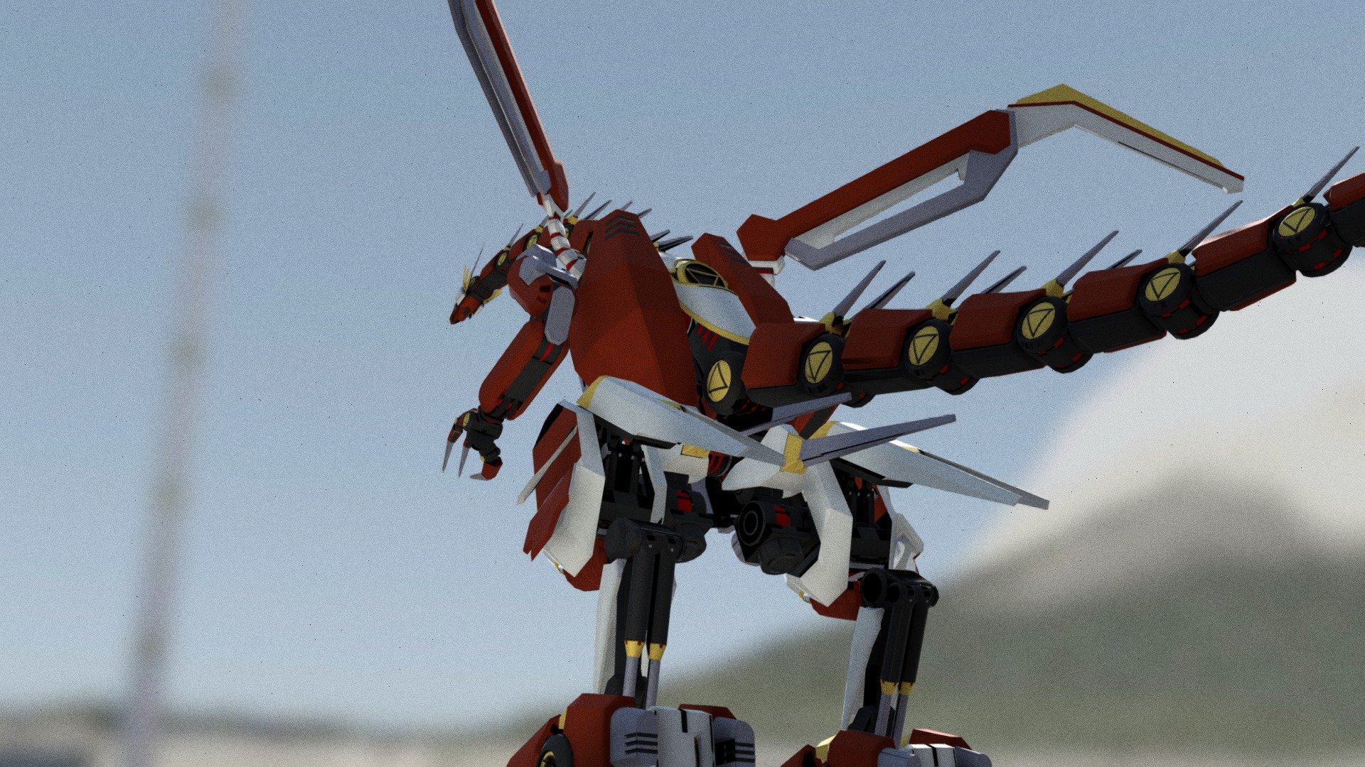 ACS-08F / 炎の神竜 3d model