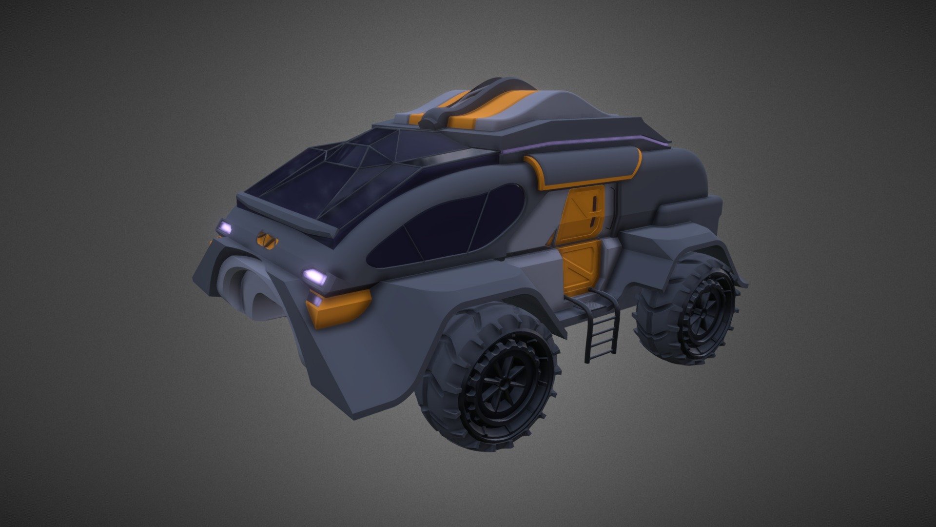 Futuristic Rover 3d model