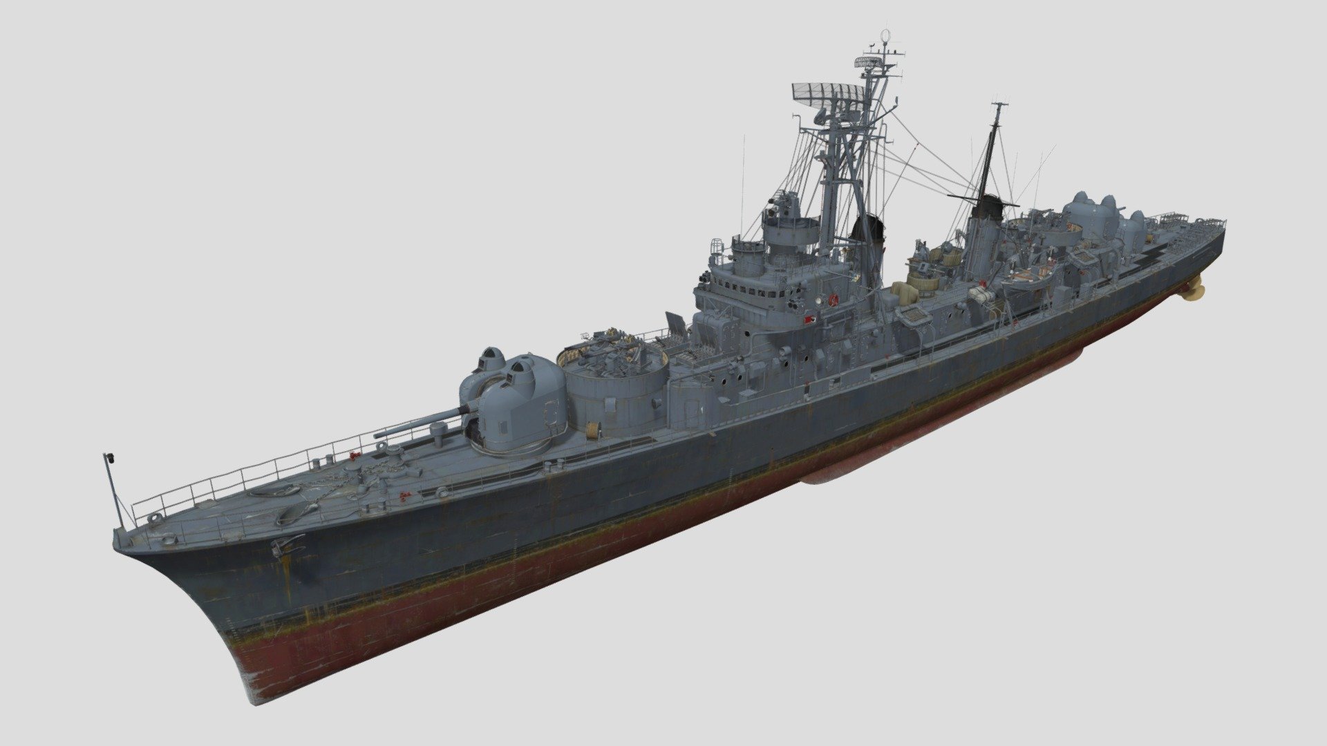 Japan Destroyer Yukikaze(JMSDF/雪風) 3d model