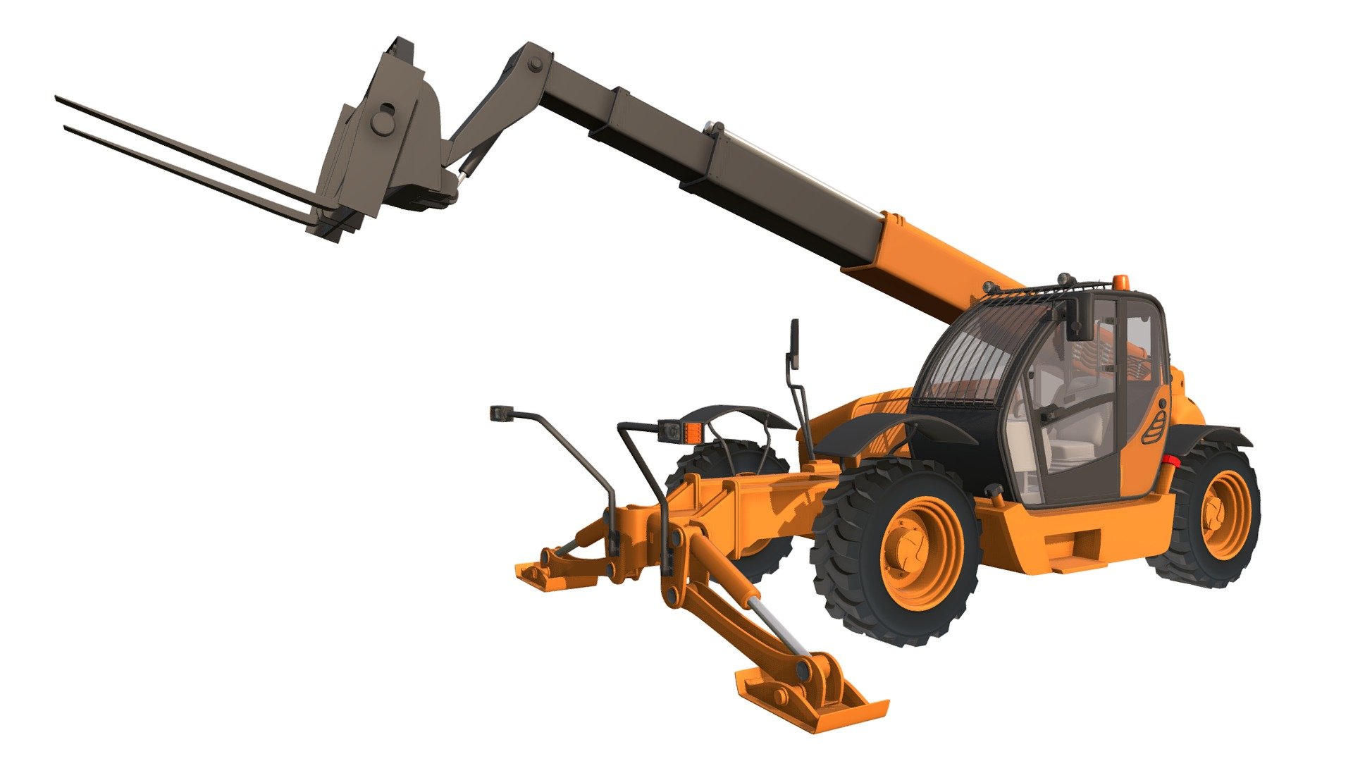 Telescopic Handler 3d model