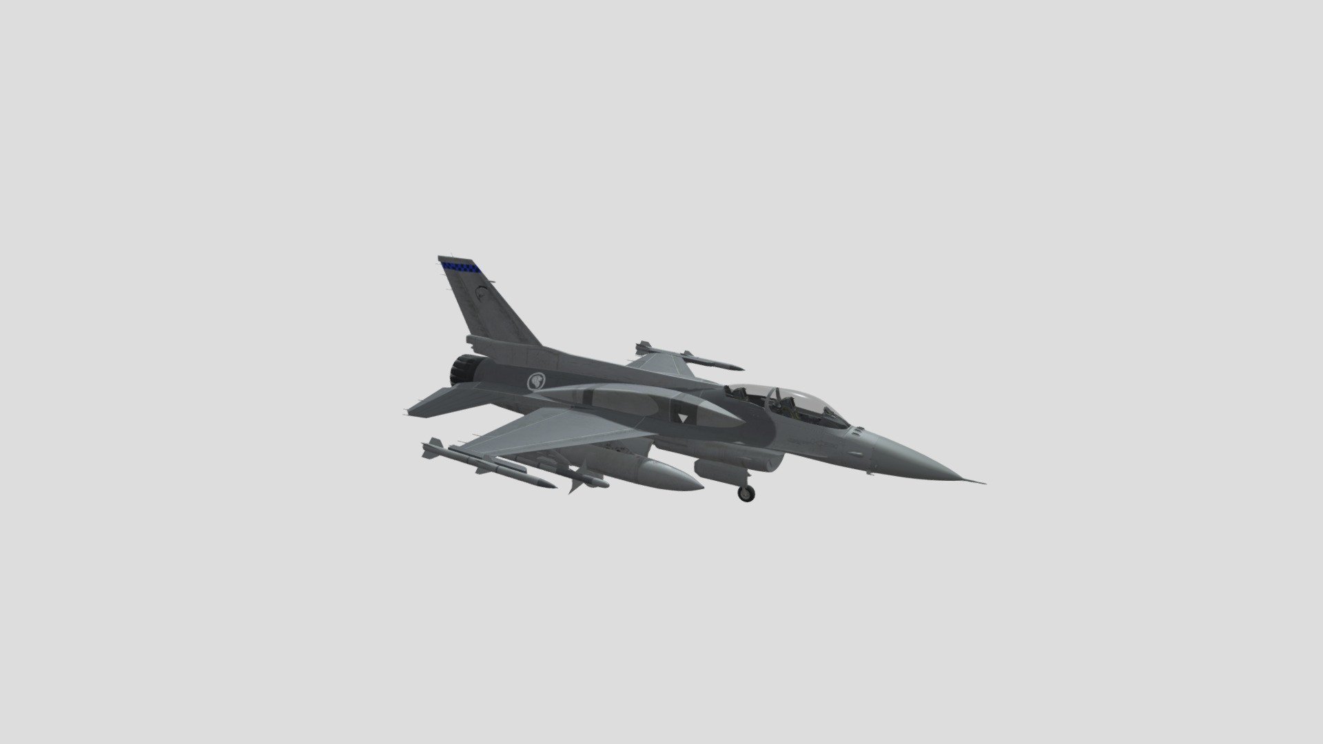 F-16D+_FINAL2 3d model