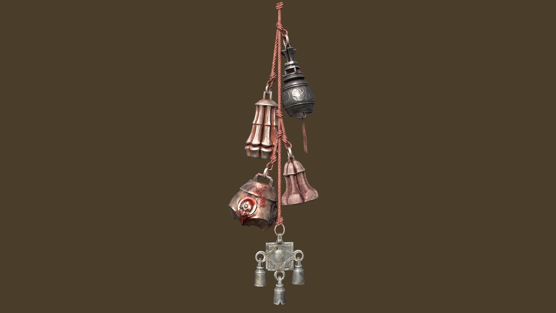 Skywind trap bells 3d model