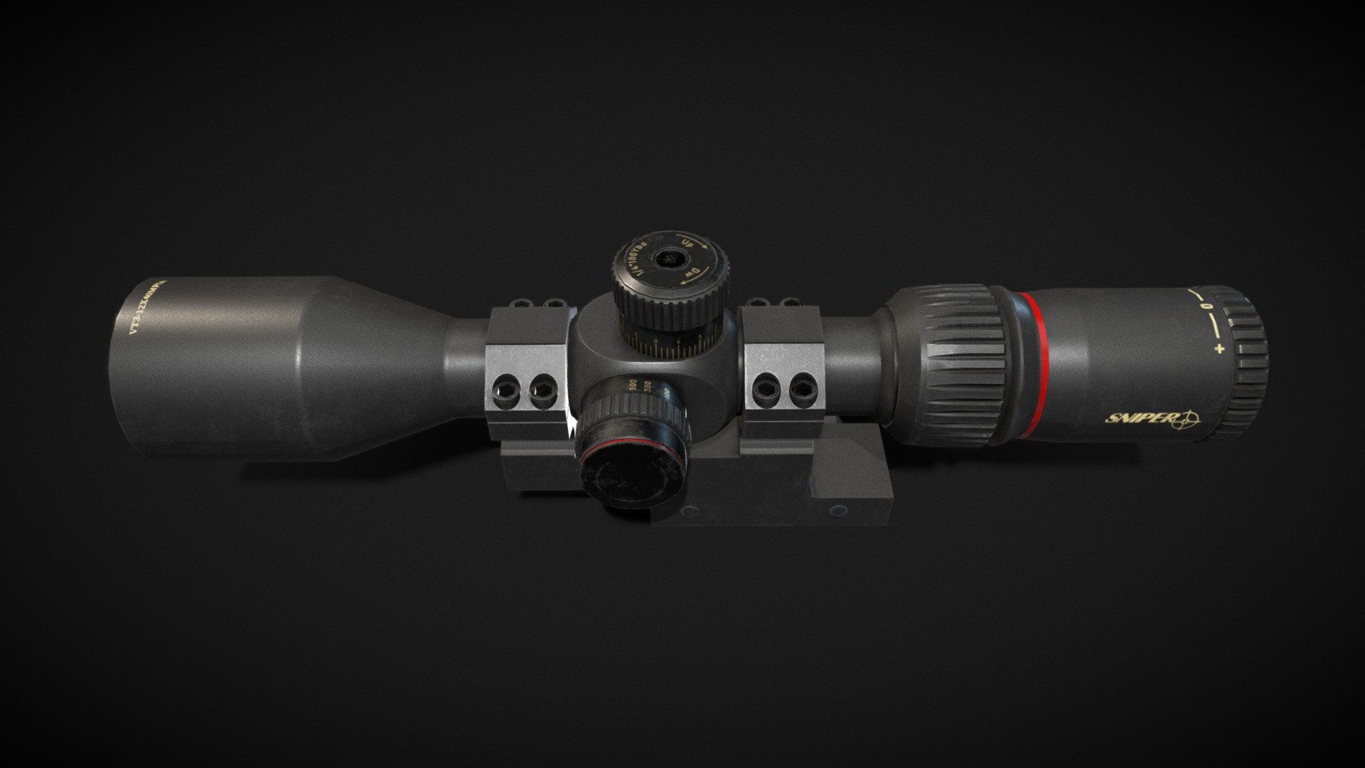 VT 3-12X40 Sniper Scope 3d model