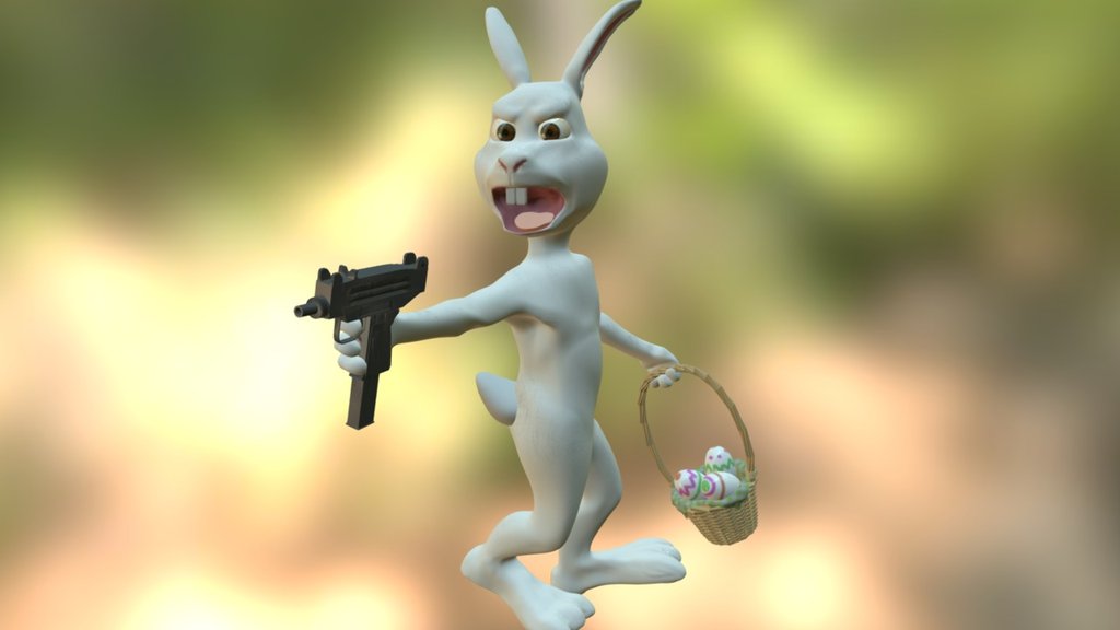 Easter Bunny Reloaded 3d model