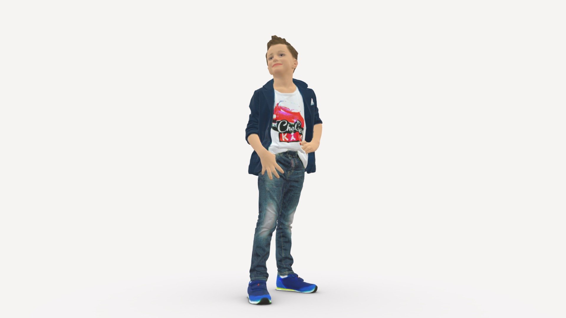 Stylish funny boy 0275 3d model