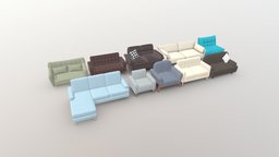 Sofa Pack | Blender-UE5-C4D-3DS-max | 2