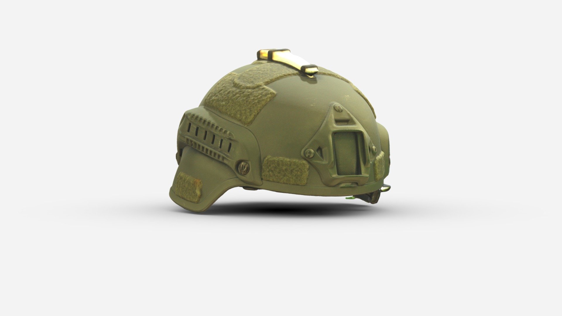 001301 army green helmet 3d model