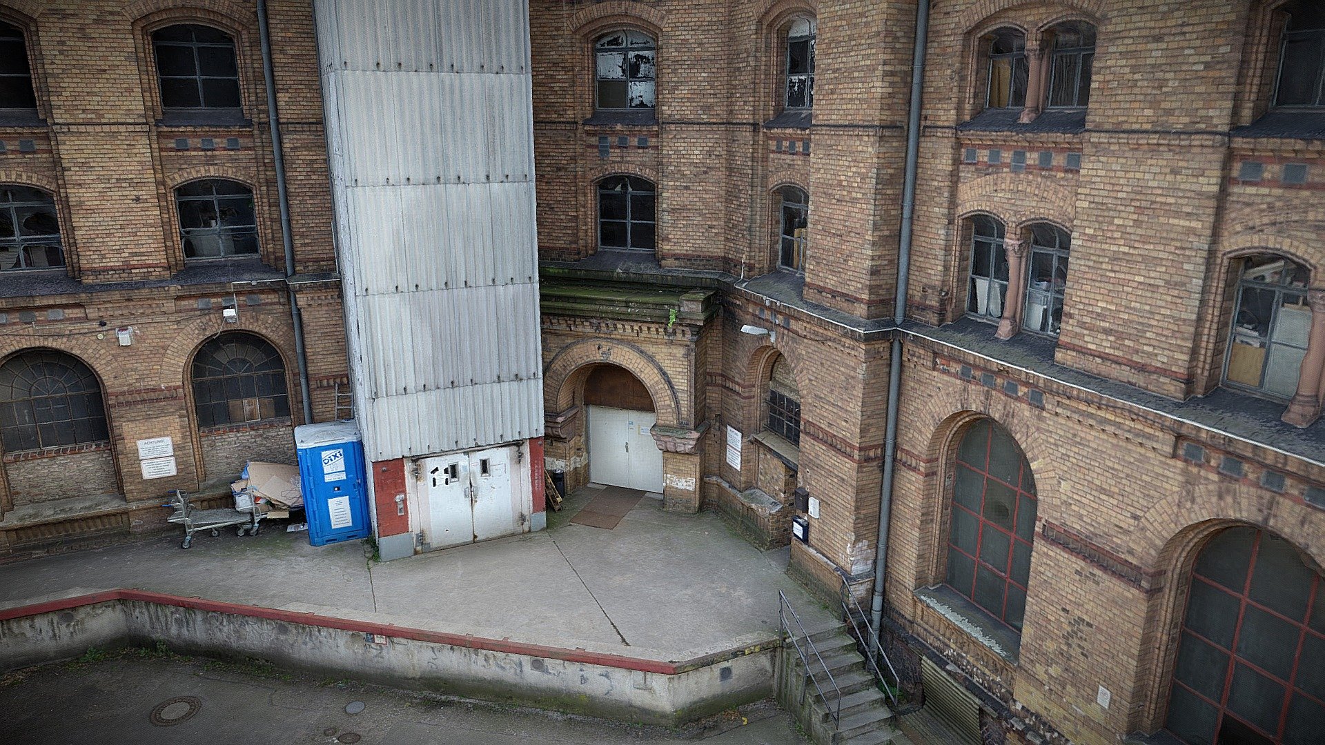 Courtyard facade of Heeresbäckerei Berlin 3d model