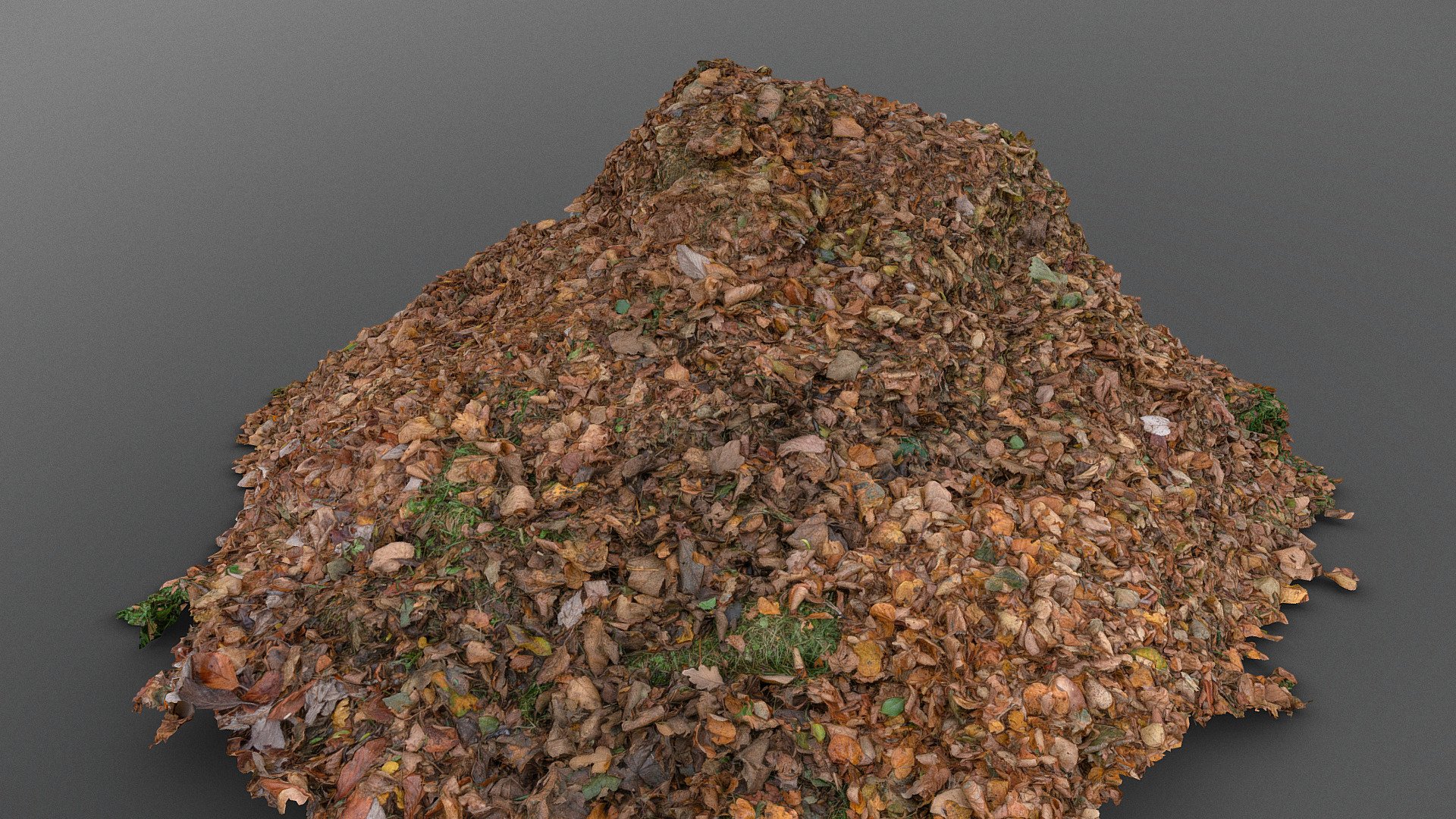 Large pile of leaves 3d model