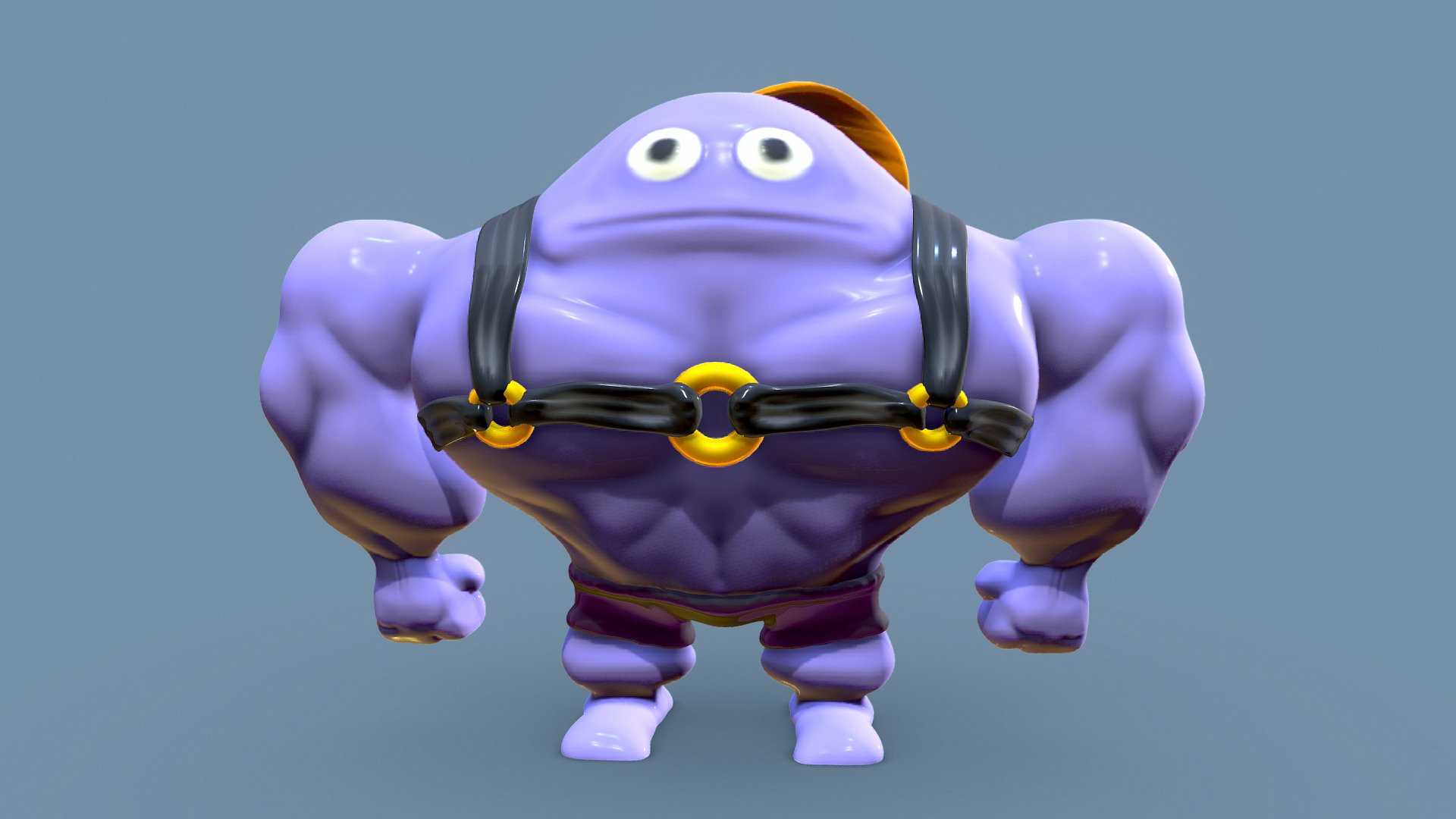 Muscular Fish 3d model