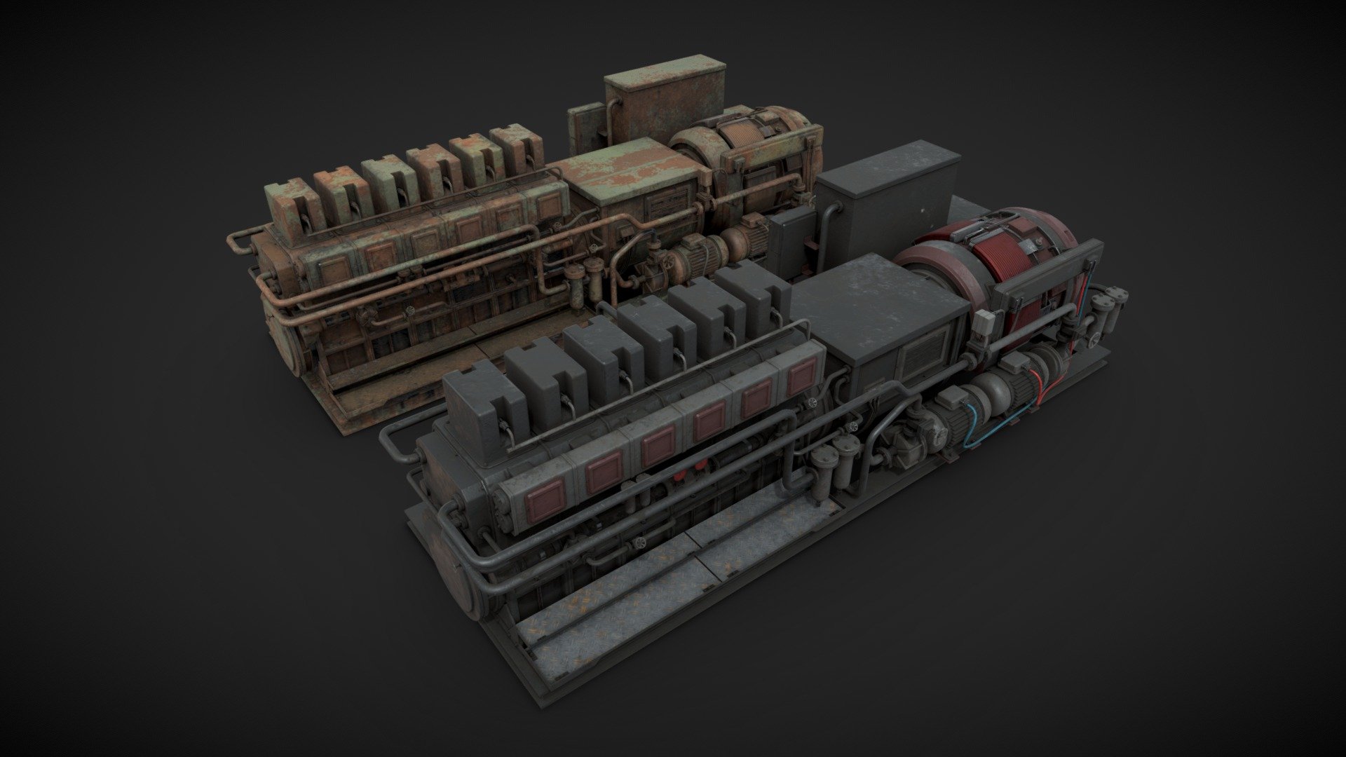 Machinery device 3d model