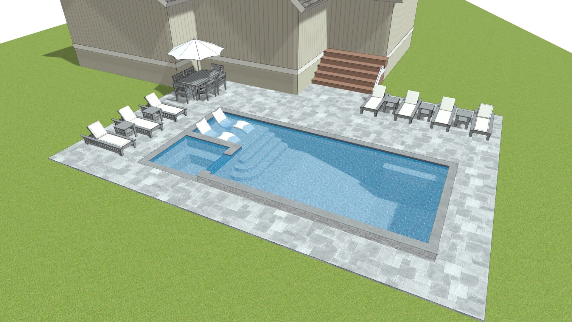 Club Course 3d model