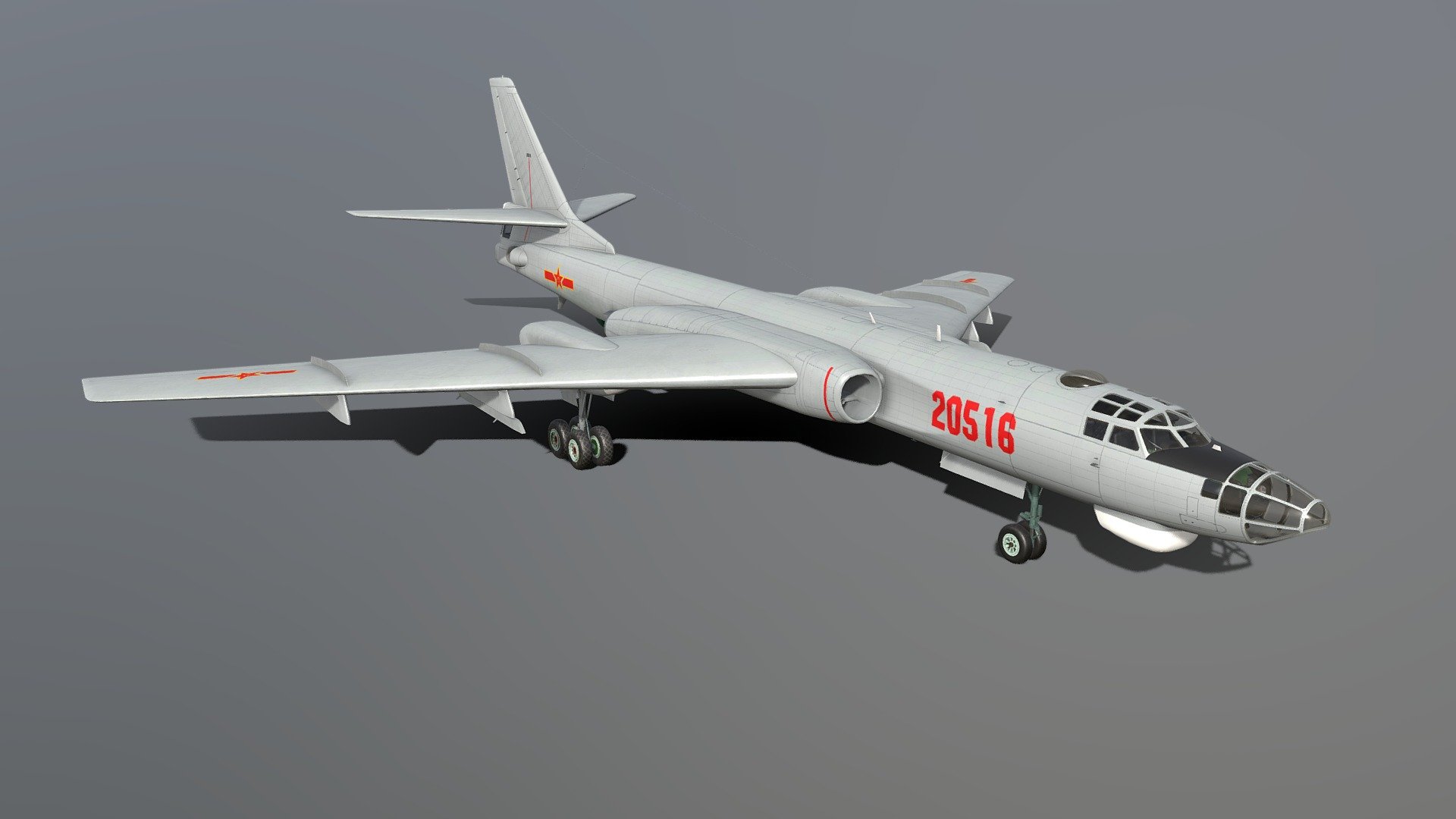 Xian H-6 3d model