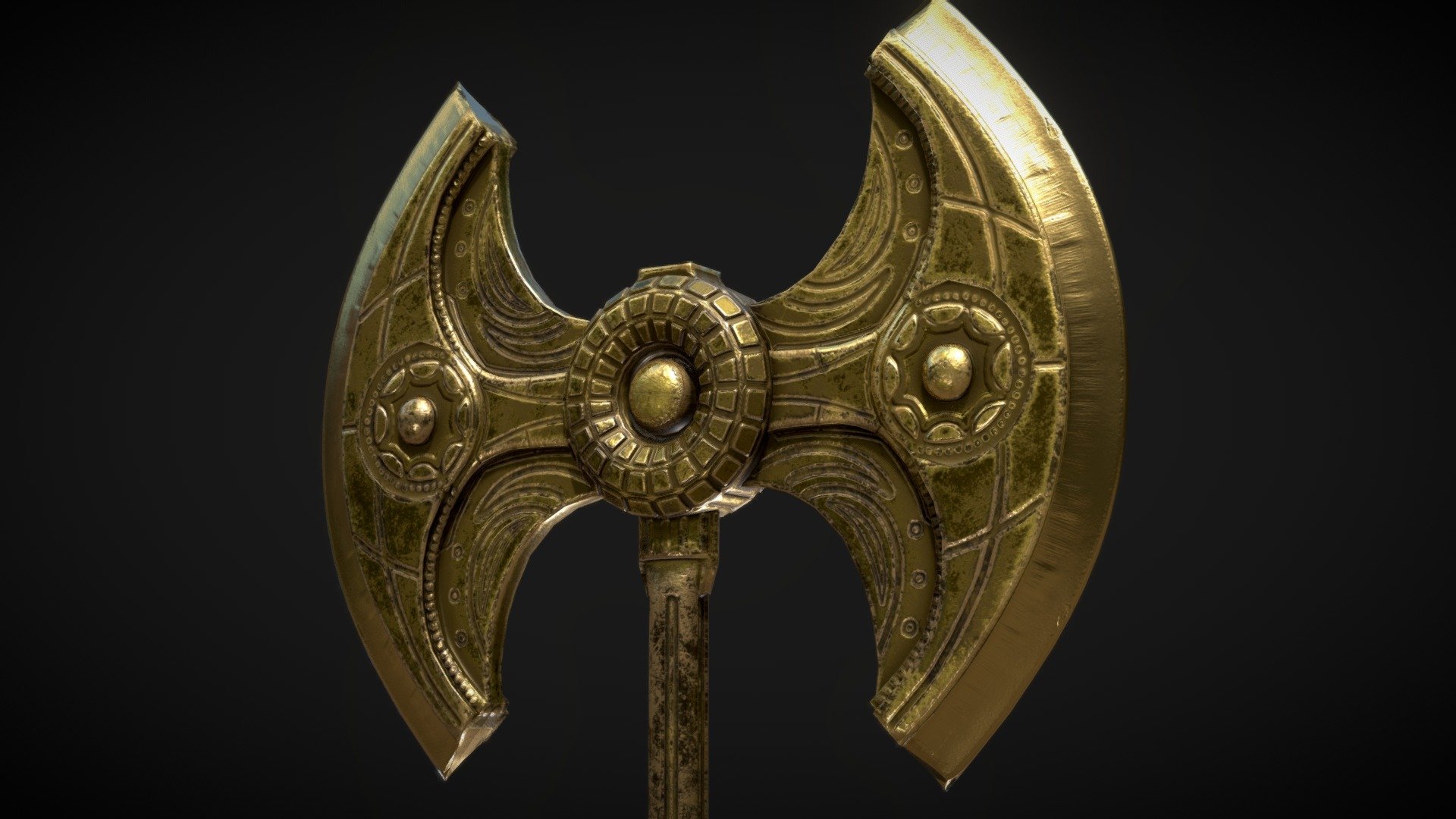 Dwarven Battle Axe 3d model