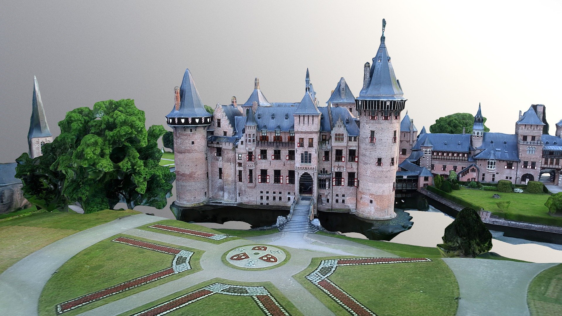 De Haar Castle 3d model