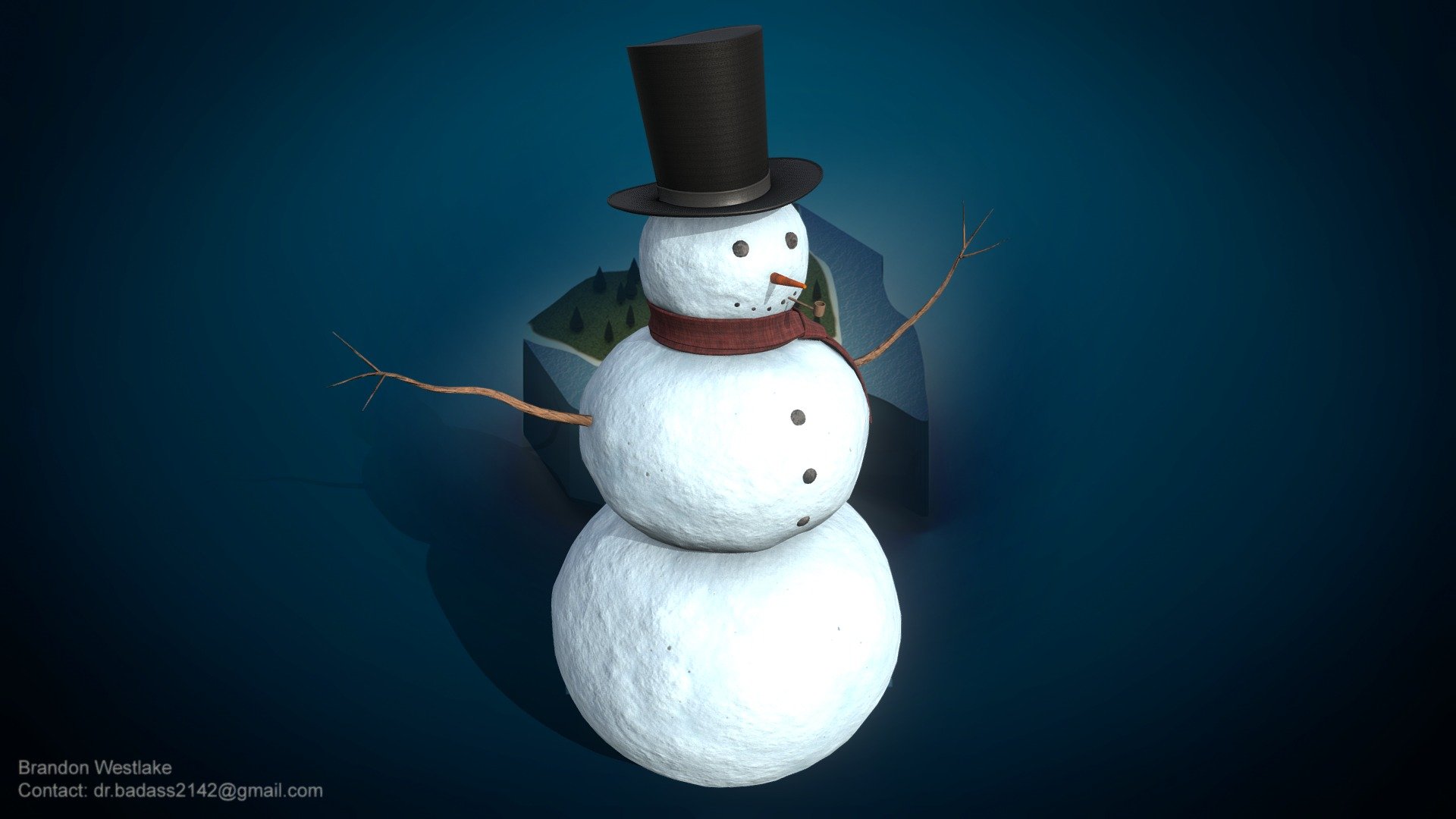 Snowman 3d model