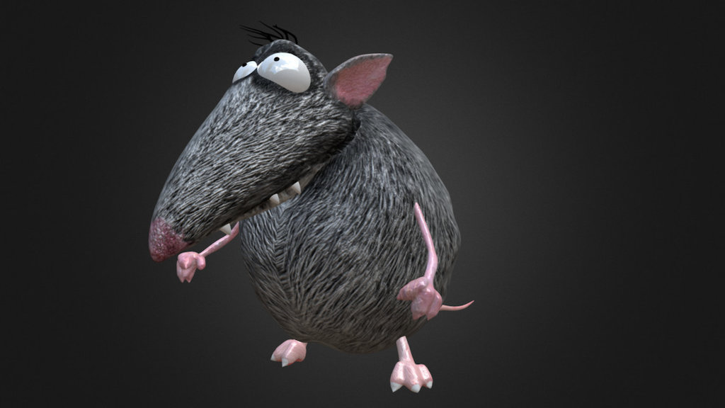 Wolf- Mouse 3d model