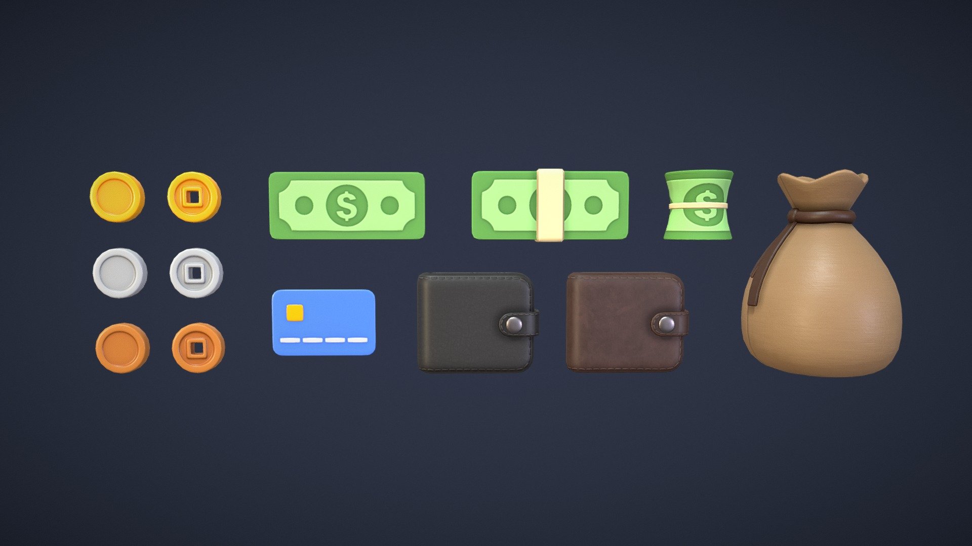 Money Pack 3d model