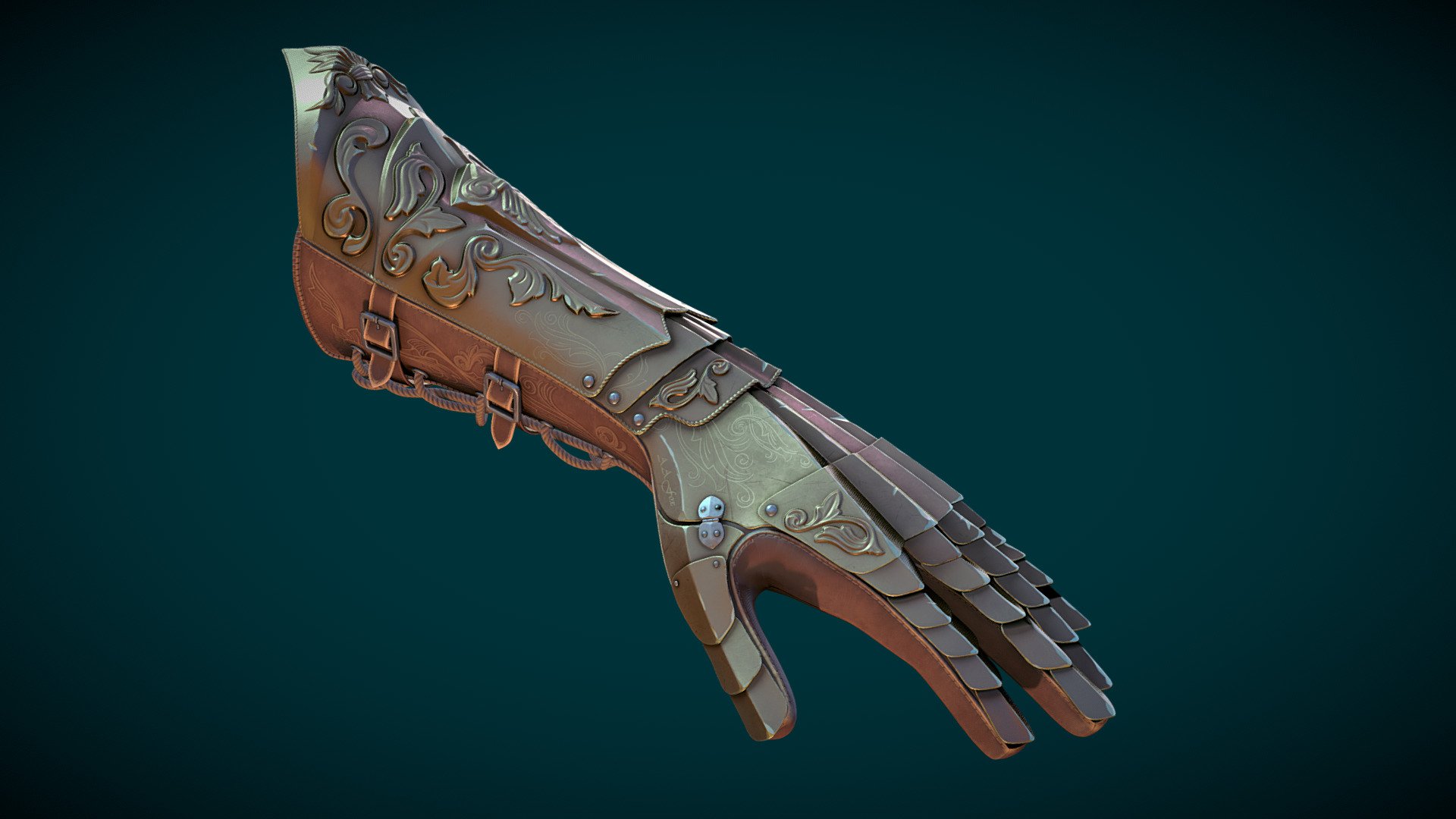 Glove. A remake of middle poly. 3d model