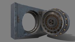 Bank vault | Armored Door | Low poly