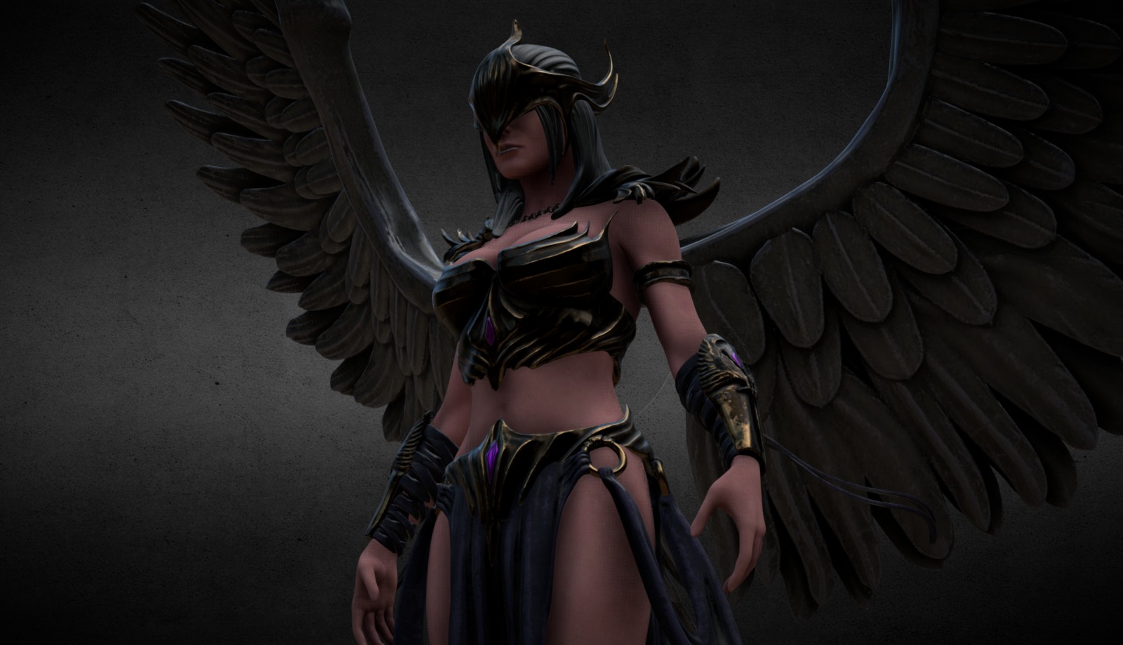 Dark valkyrie 3d model