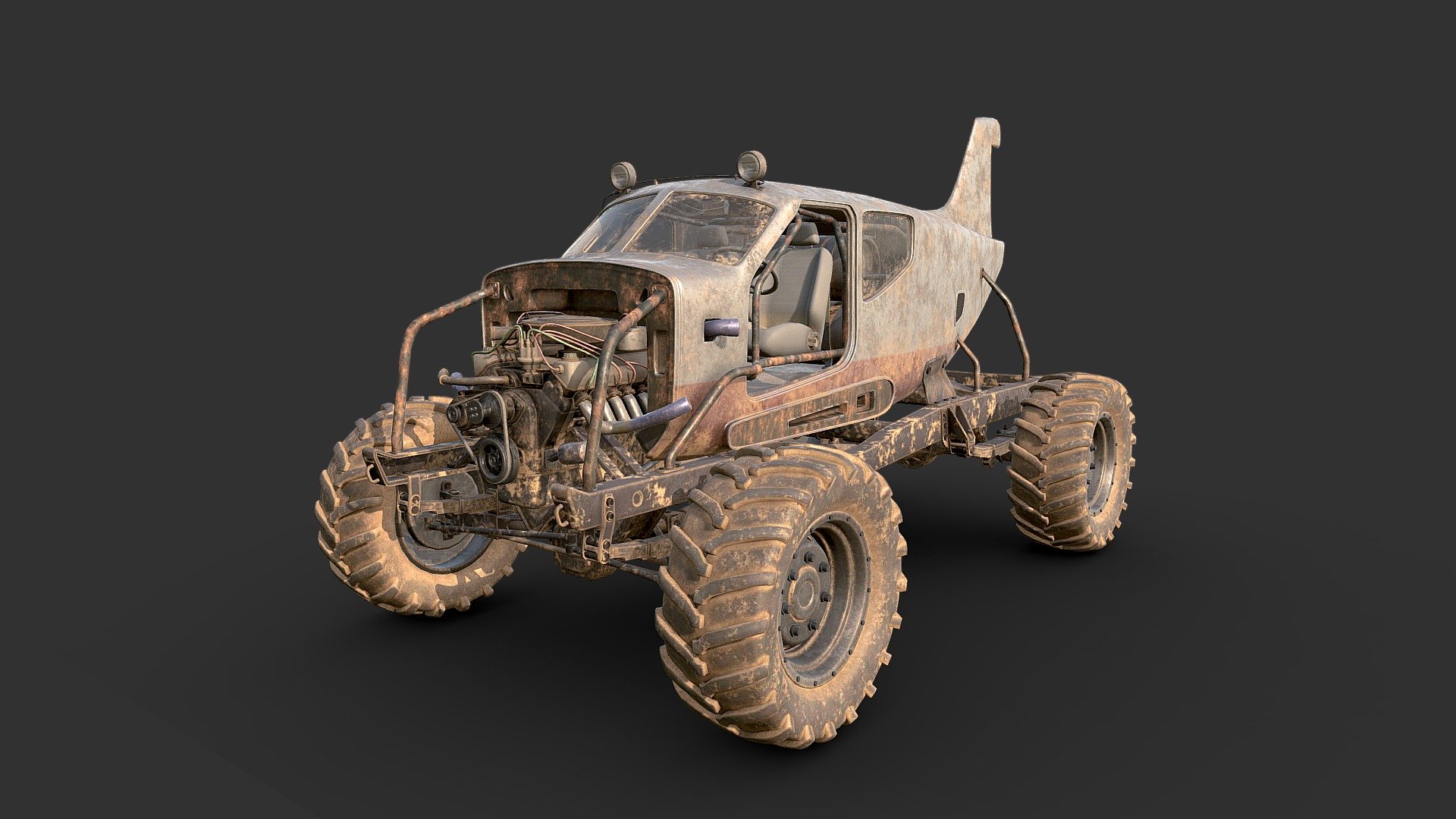 AirPlane Offroad 3d model