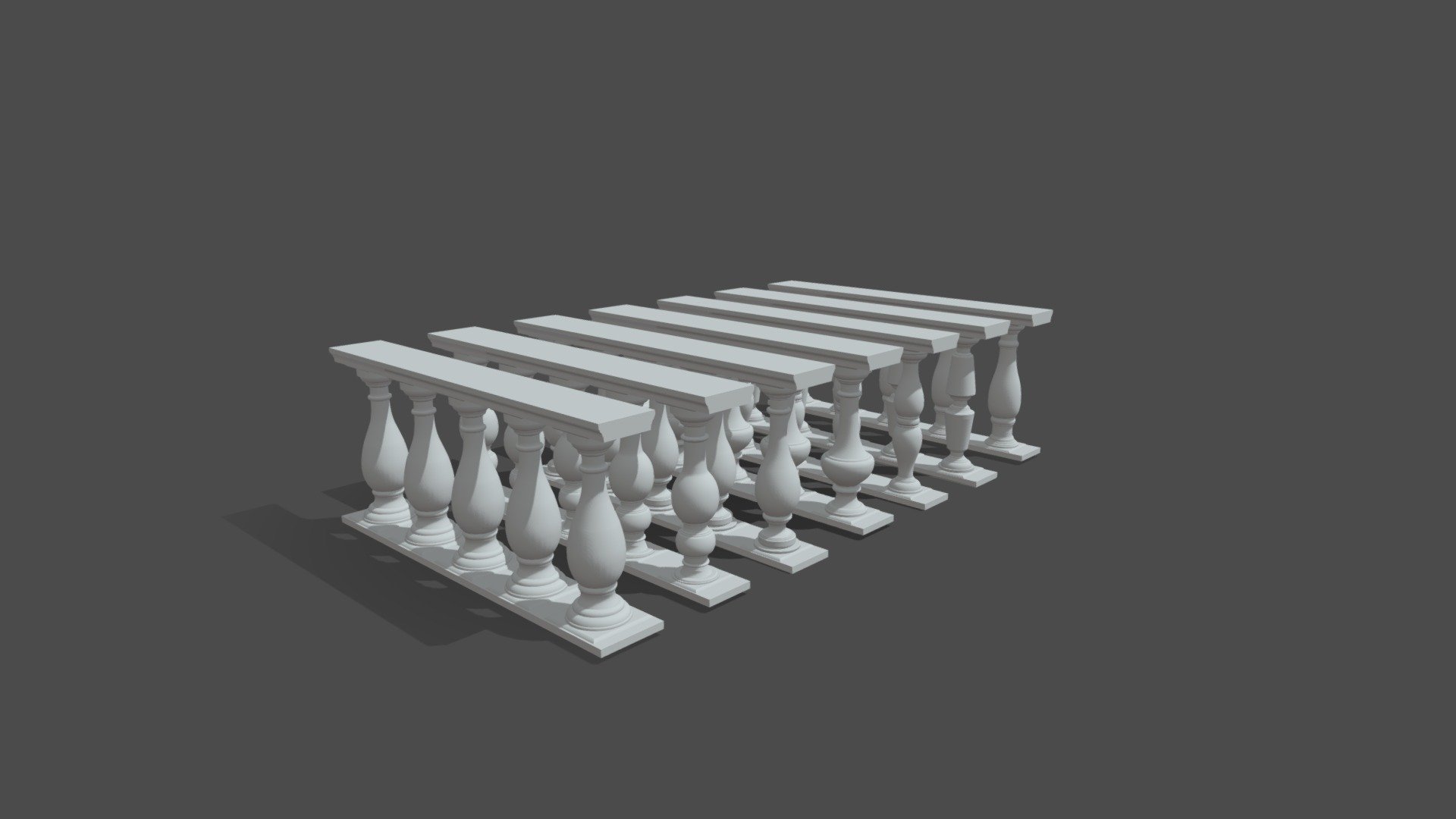 Balustrade pack 3d model