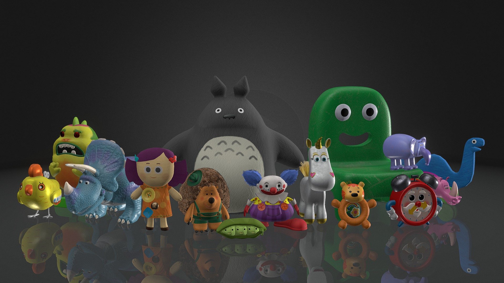 Bonnies toys 3d model