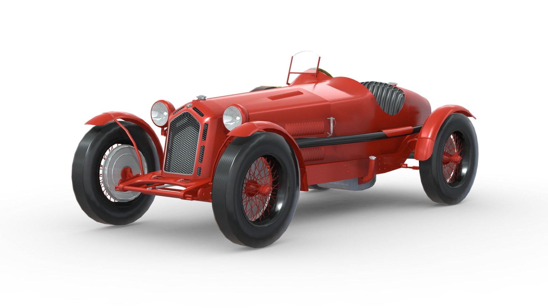 Alfa Romeo C8 Monza 1931 3d model