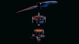 1103 Brushless Motor + 65mm Propeller