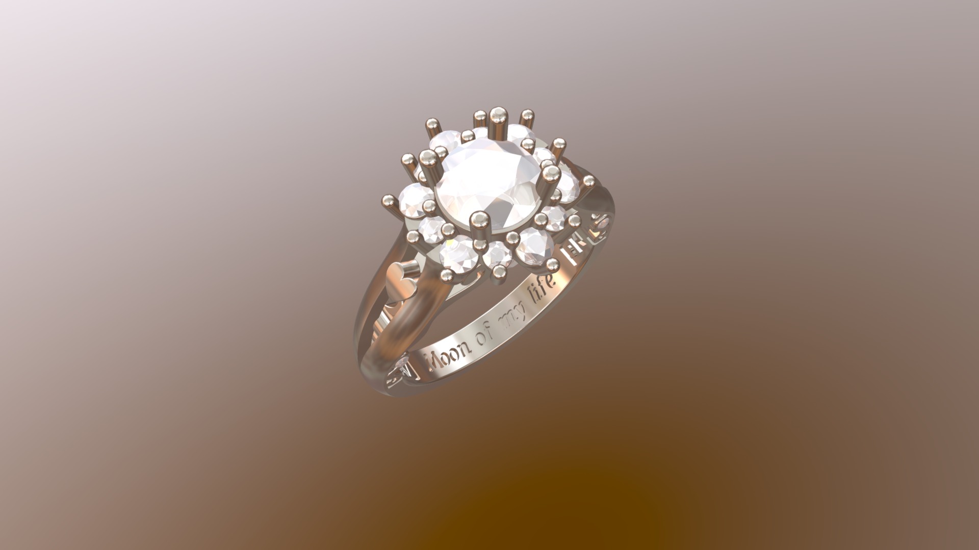 Nicos Engagement Ring 4.04.2019 3d model