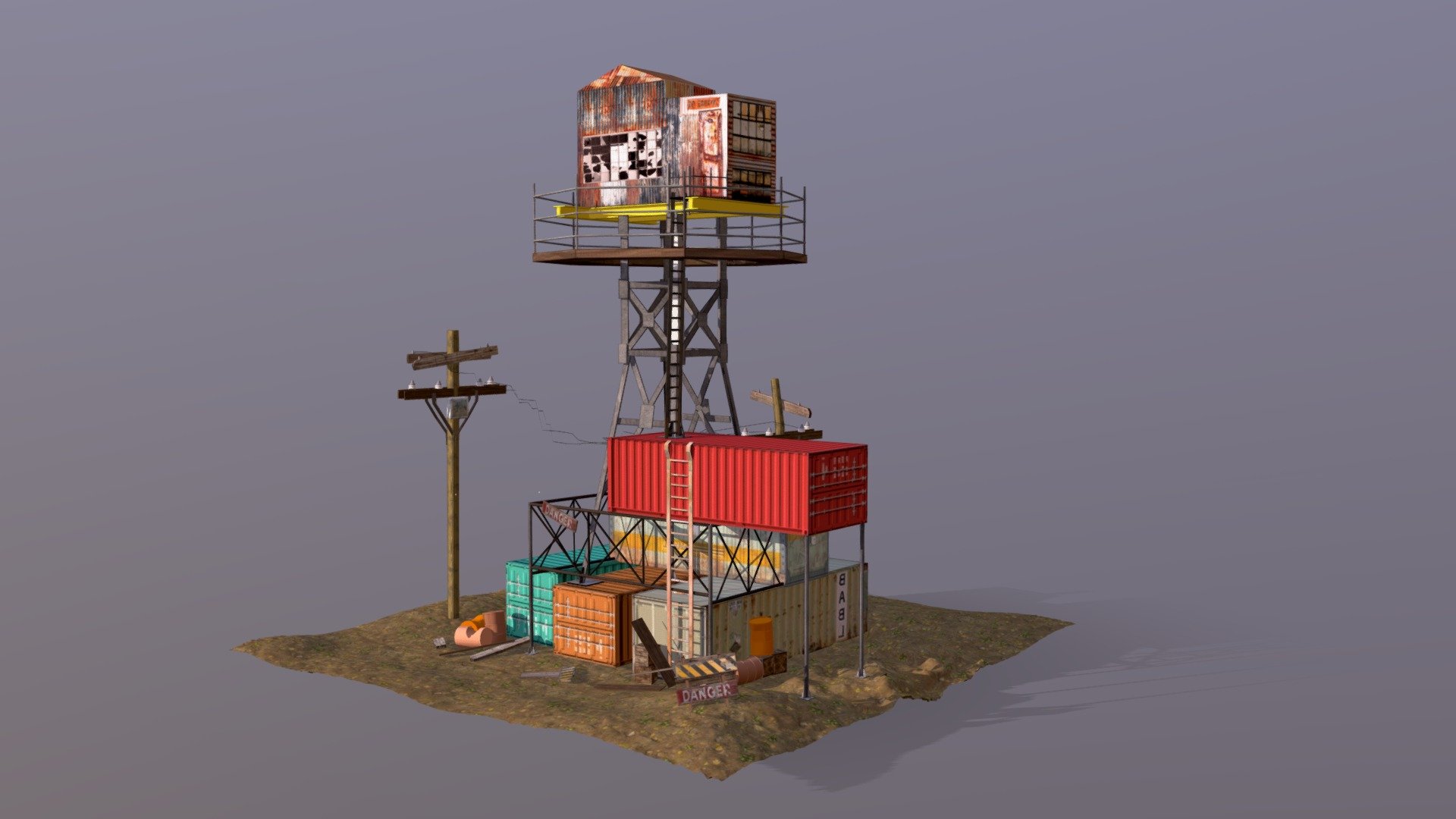 Outpost_environment 3d model