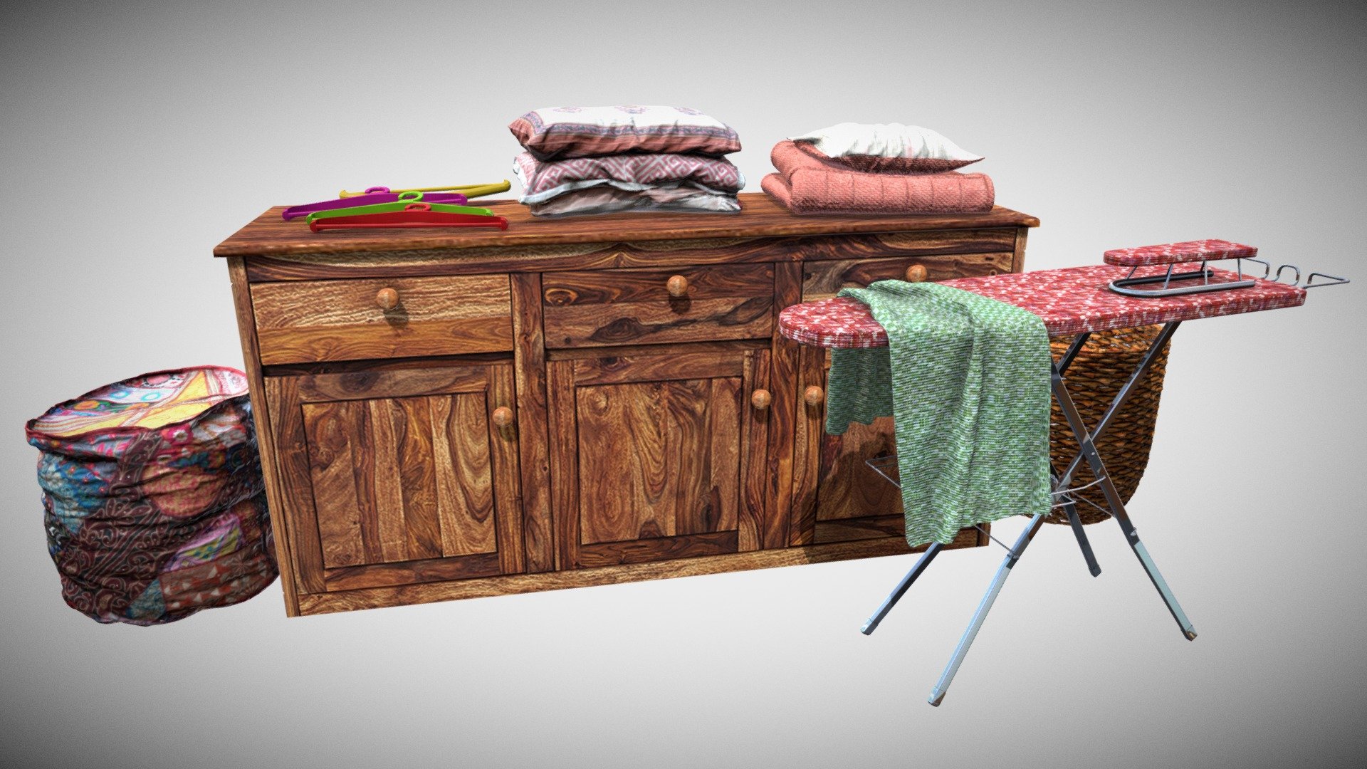 Ironing Set 3d model