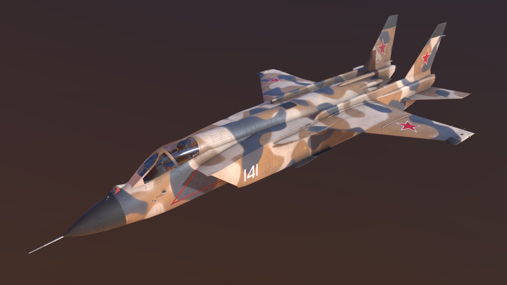 Yak-141 "Desert" 3d model