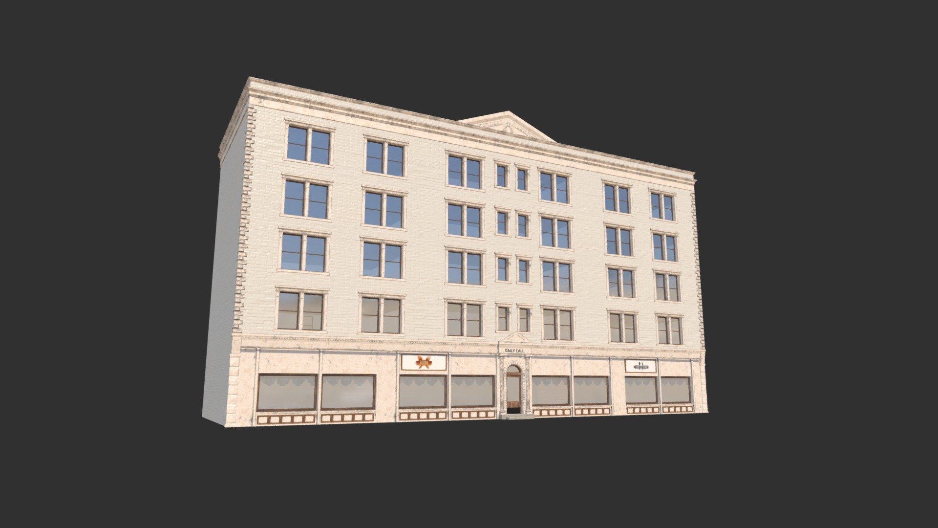 Apartment Building 158 3d model