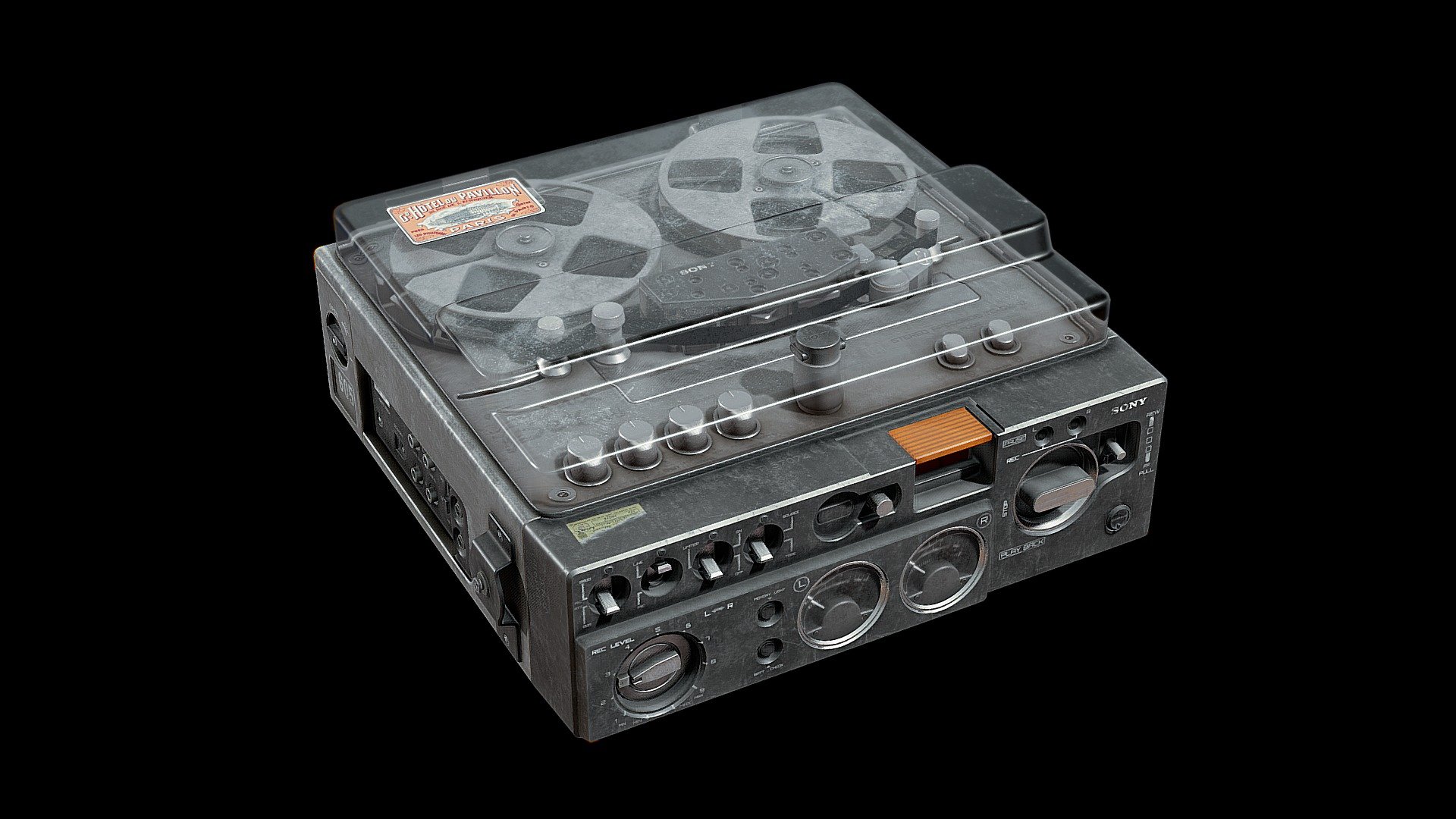 Sony TC-510-2 Tape Recorder 3d model