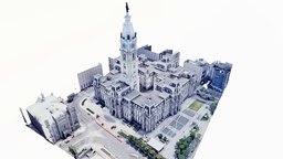 Philadelphia City Hall,monument,landscape,scan