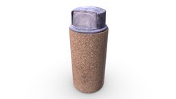 Garbage Bin (Game Ready / 4K PBR)