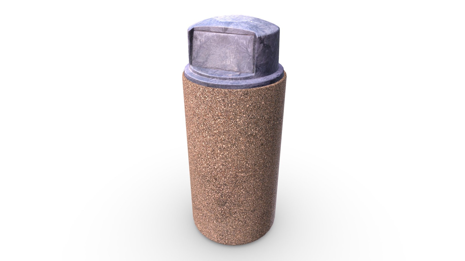 Garbage Bin (Game Ready / 4K PBR) 3d model