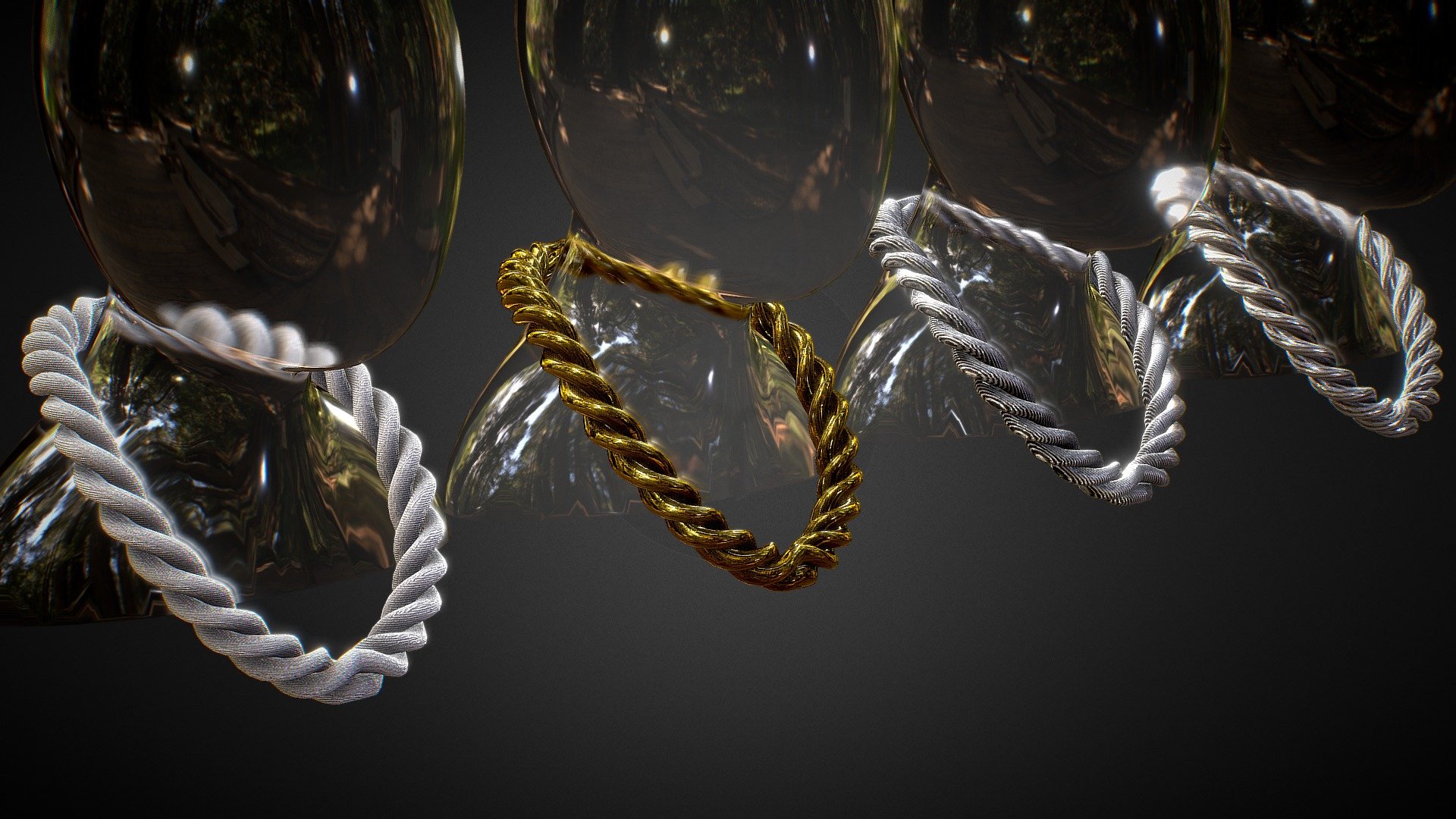 Spiral Chains 3d model