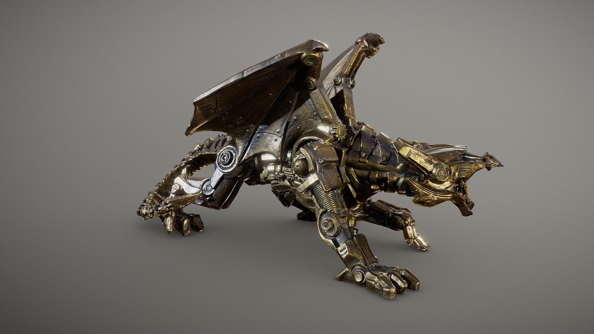 Mechanical Steampunk Dragon 3d model