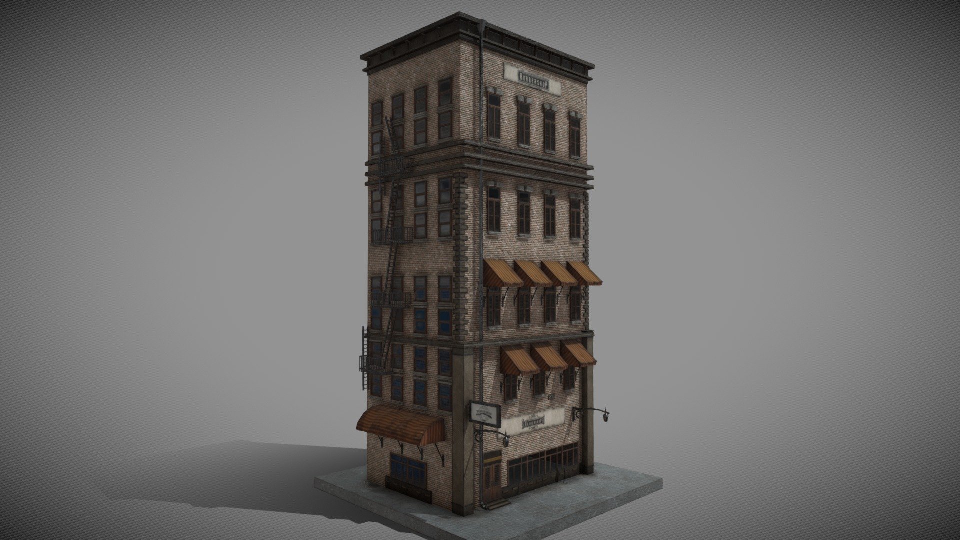 Old New york buildings 1930 10 3d model