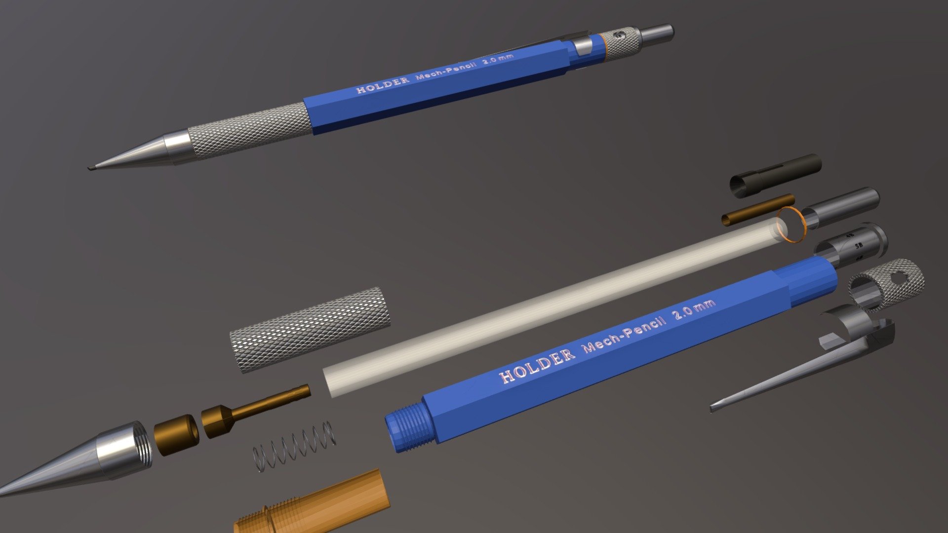 Mechanical Pencil Model 3d model