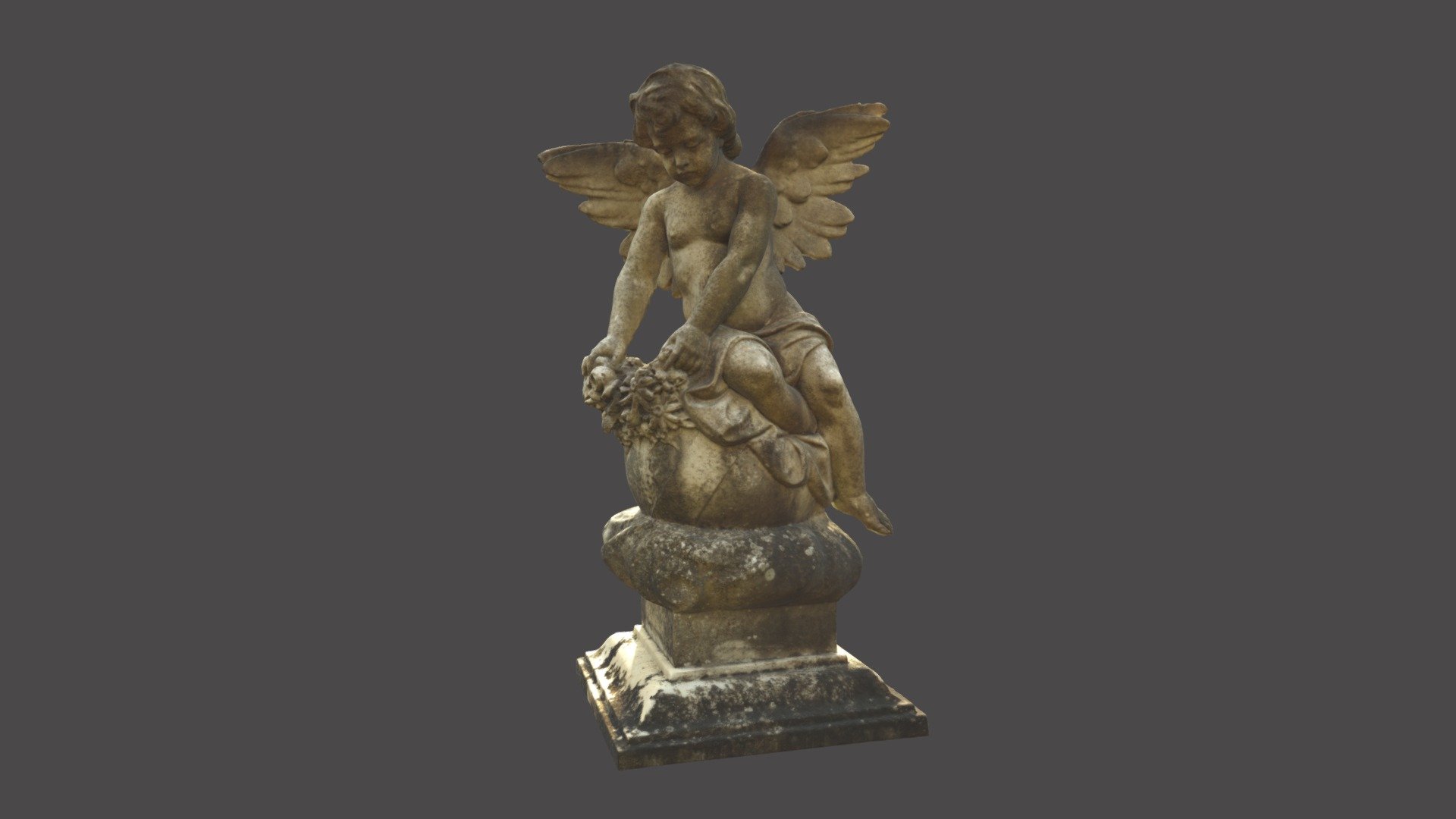 Escultura ángel 3d model