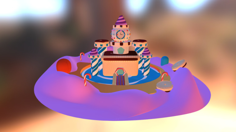 Candy Castle 3d model